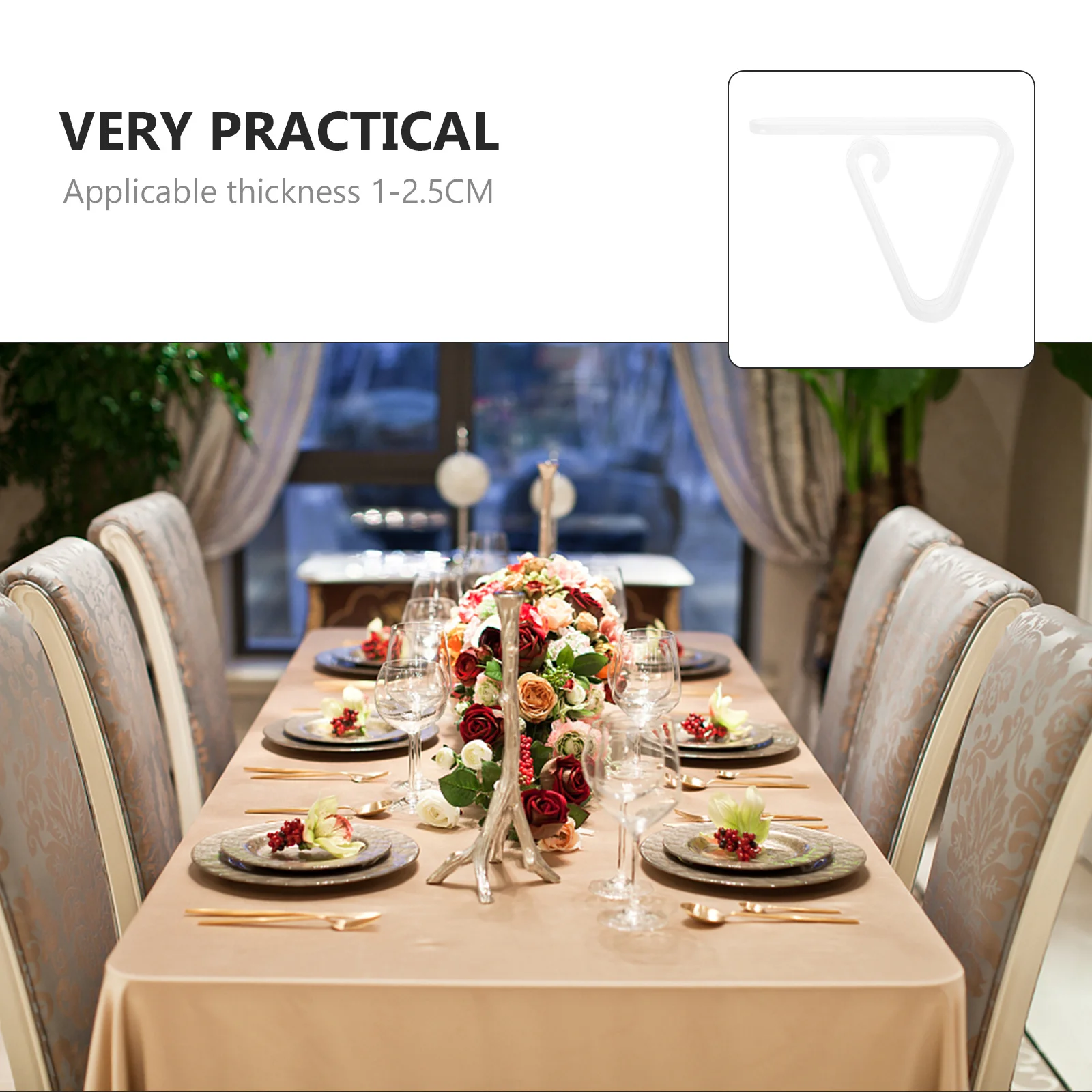 50Pcs Tablecloth Holders Transparent Plastic Anti Slip Clips for Table Cover Windproof Fixing Table Cloth Clip
50Pcs Tablecloth Holders Transparent Plastic Anti Slip Clips for Table Cover Windproof Fixing Table Cloth Clip