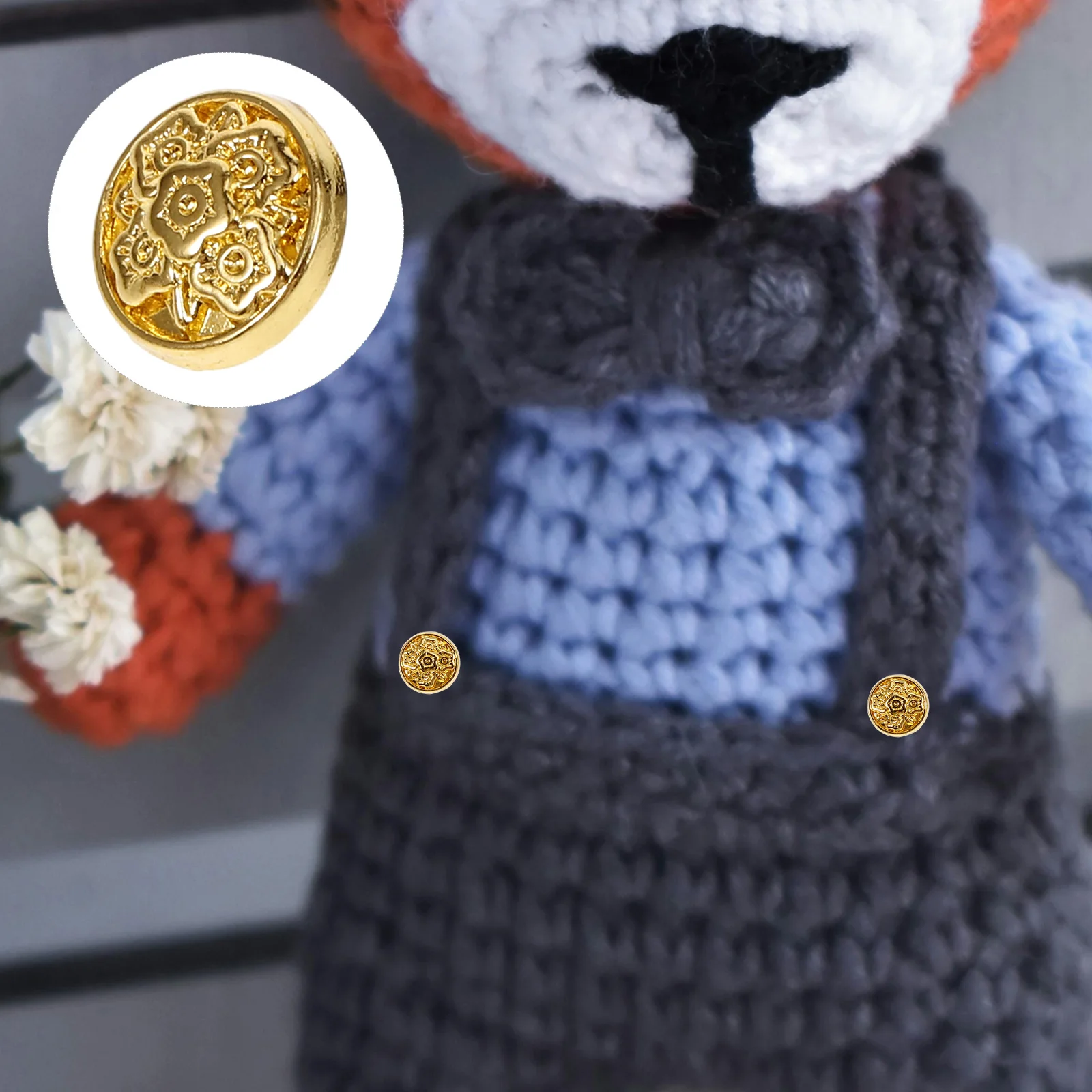 100Pcs Vintage Flower Mini Metal Buttons Tiny Round Replacement Sewing Buttons for Clothes DIY Mini Craft Accessories
100Pcs Vintage Flower Mini Metal Buttons Tiny Round Replacement Sewing Buttons for Clothes DIY Mini Craft Accessories