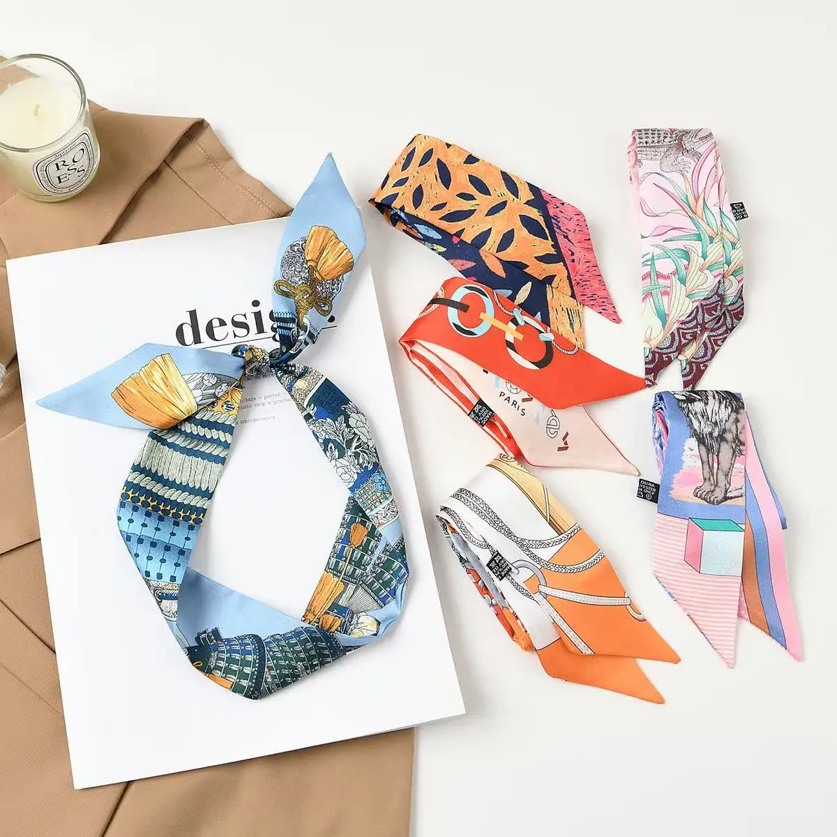 5*90cmFour Seasons Ladies Korean Version Fringed Twill Streamer Tied Bag Ribbon Headband Hot-selling Small Scarf Scarf Wholesale
5*90cmFour Seasons Ladies Korean Version Fringed Twill Streamer Tied Bag Ribbon Headband Hot-selling Small Scarf Scarf Wholesale