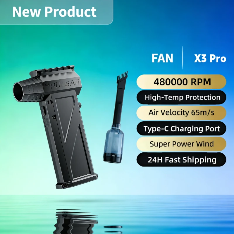 Turbo Fan Electric Air Duster Portable 48000000RPM Cleaning Jet Blower Tool Car Blowing Snow 4 Gears adjustable Wind Speed 64m/s
Turbo Fan Electric Air Duster Portable 48000000RPM Cleaning Jet Blower Tool Car Blowing Snow 4 Gears adjustable Wind Speed 64m/s