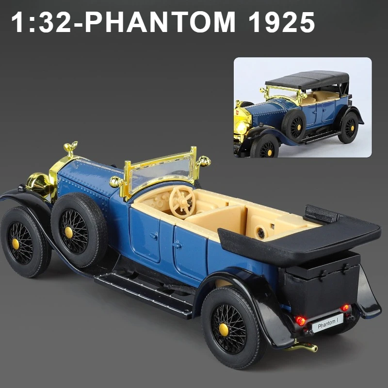 1:32 Phantom 1th 1925 Vintage Car Simulation Diecast Car Metal Alloy Model Car Toys For Children Gift Collection
1:32 Phantom 1th 1925 Vintage Car Simulation Diecast Car Metal Alloy Model Car Toys For Children Gift Collection