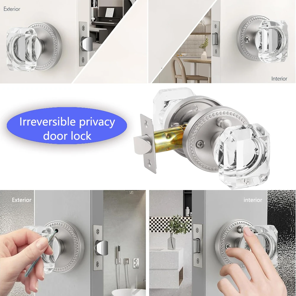 Дверной замок в американском стиле, замок для спальни, кристалл из цинкового сплава, черная, серебряная, золотая дверная ручка для ванной комнаты
Дверной замок в американском стиле, замок для спальни, кристалл из цинкового сплава, черная, серебряная, золотая дверная ручка для ванной комнаты