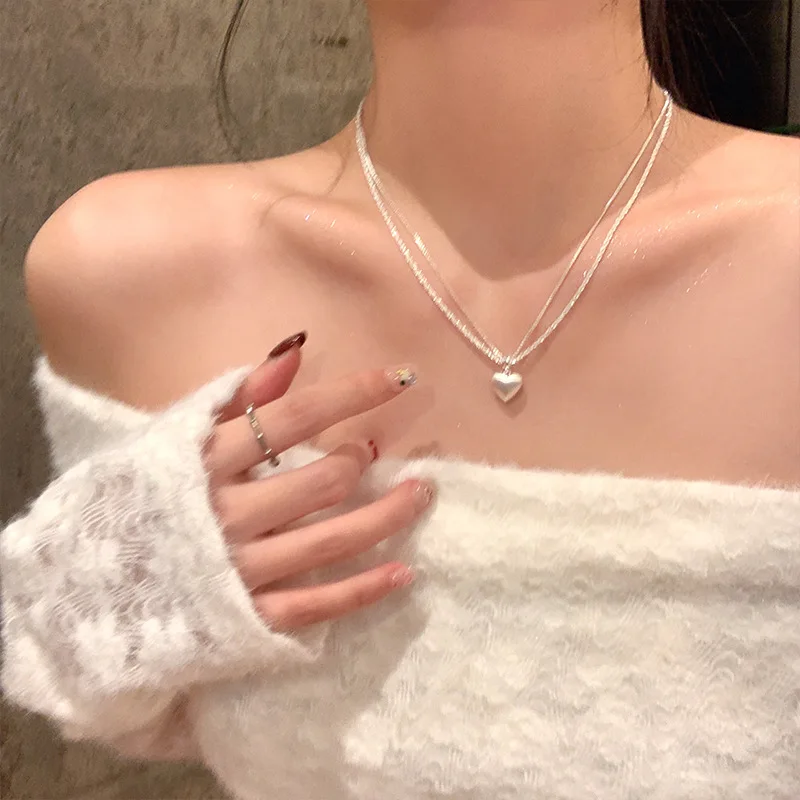 New 925 Sterling Silver Love Necklace Charm Simple Style Heart Pendant Choker Birthday Gift Women's Fine Jewelry
New 925 Sterling Silver Love Necklace Charm Simple Style Heart Pendant Choker Birthday Gift Women's Fine Jewelry