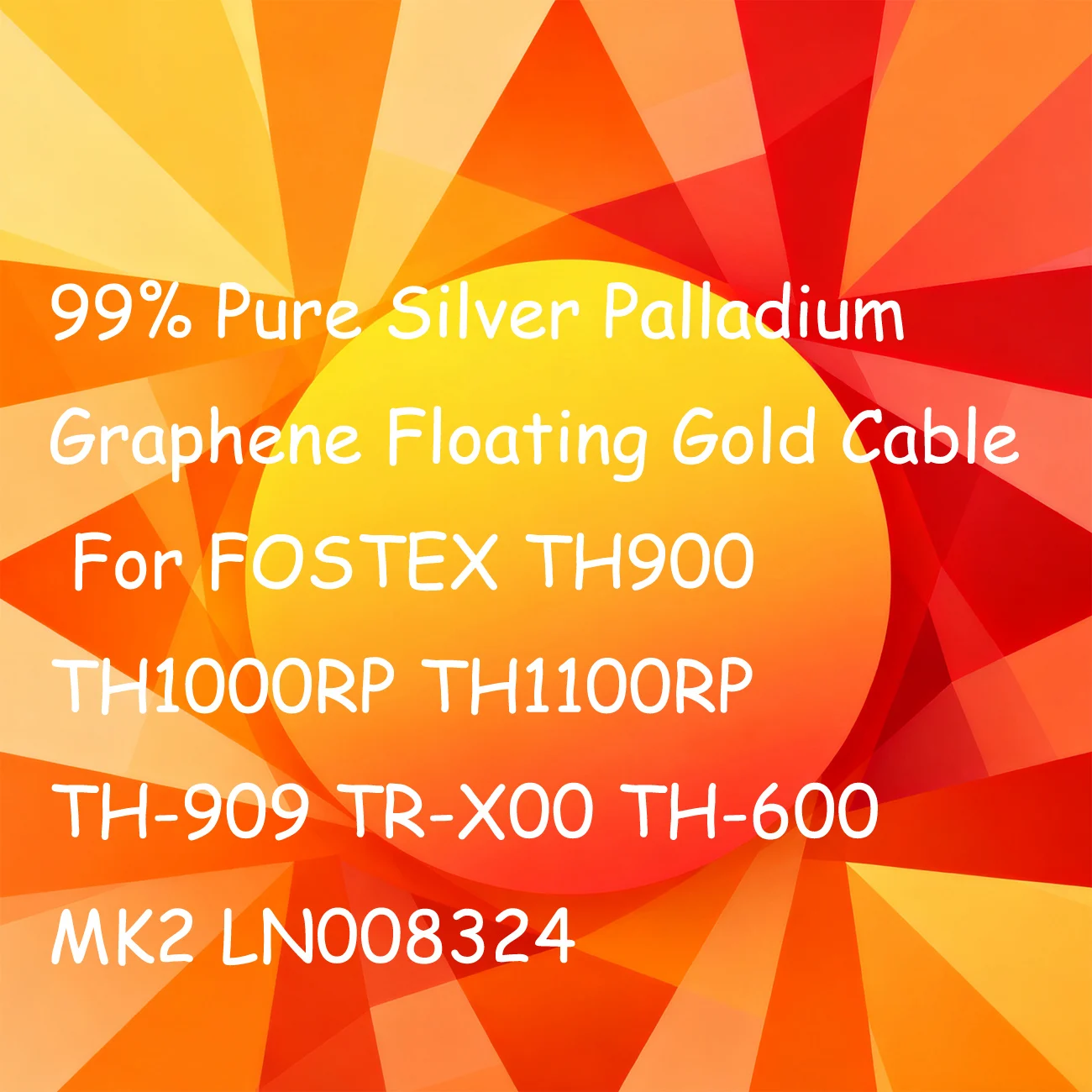 99% Pure Silver Palladium Graphene Floating Gold Cable For FOSTEX TH900 TH1000RP TH1100RP TH-909 TR-X00 TH-600 MK2 LN008324
99% Pure Silver Palladium Graphene Floating Gold Cable For FOSTEX TH900 TH1000RP TH1100RP TH-909 TR-X00 TH-600 MK2 LN008324