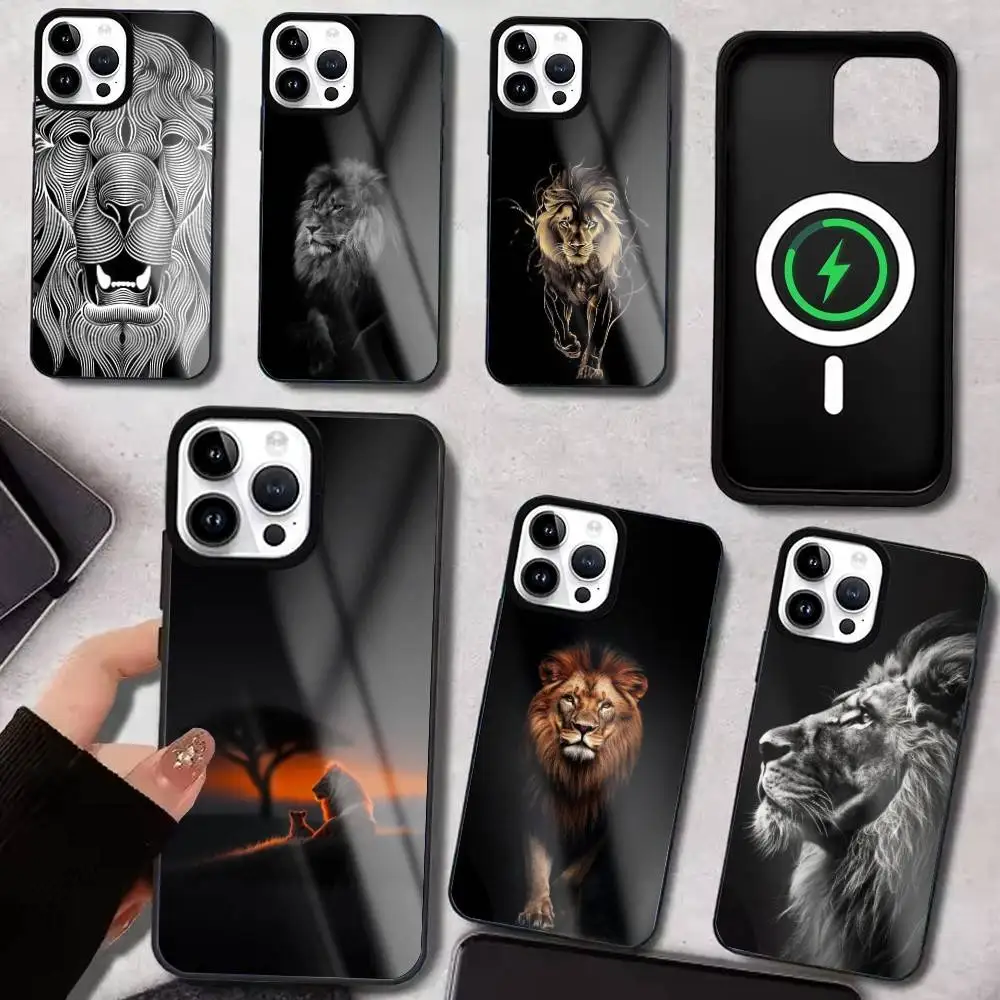 Lion Pattern Phone Case For iPhone17,16,15,14,13,12,11 Plus,Pro Max Magnetic For Magsafe Wireless Charging
Lion Pattern Phone Case For iPhone17,16,15,14,13,12,11 Plus,Pro Max Magnetic For Magsafe Wireless Charging