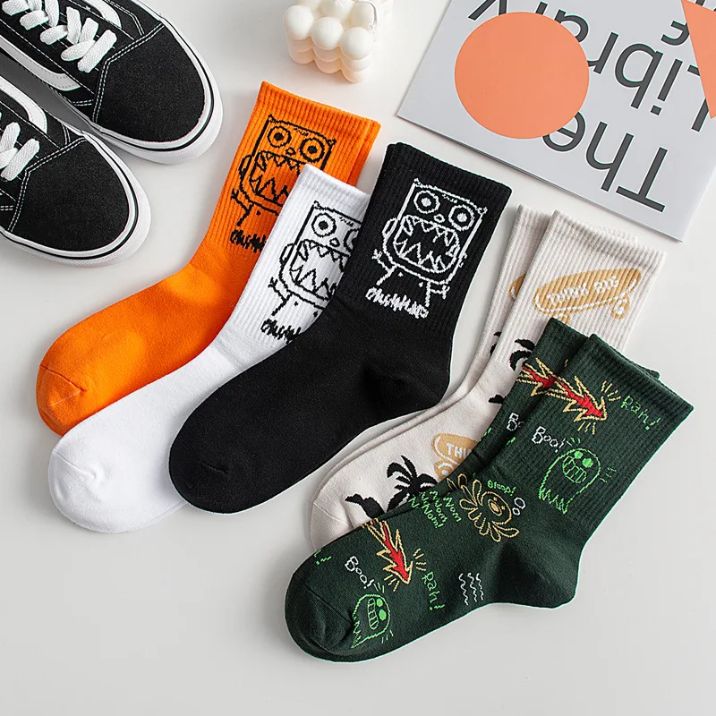 Spring Summer Street Skateboard Basketball Socks Men's and Women's Cartoon Long Tube Couple Sports Socks Fashion Sox
Spring Summer Street Skateboard Basketball Socks Men's and Women's Cartoon Long Tube Couple Sports Socks Fashion Sox