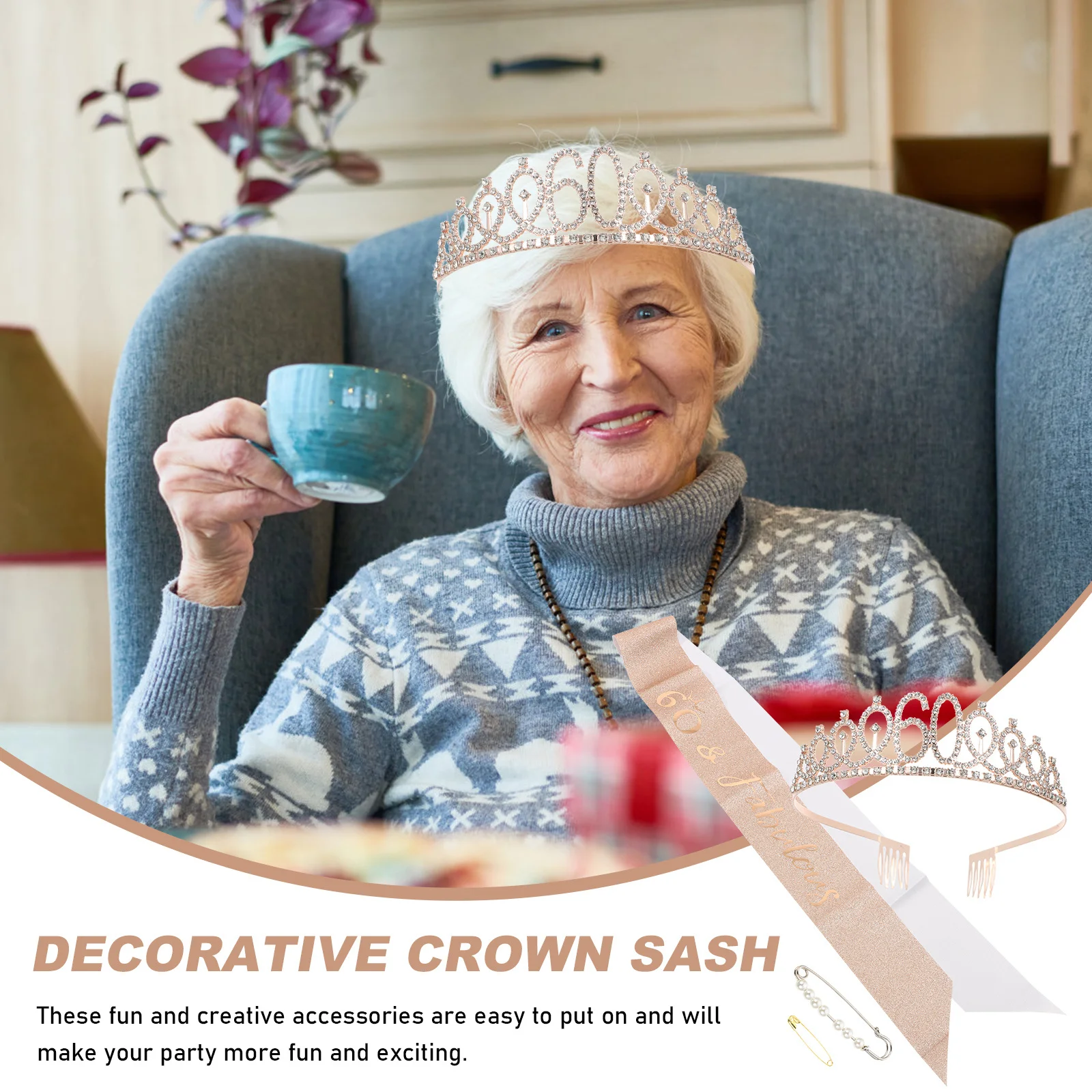 1Set Birthday Party Crown Sash Set Shoulder Strap Glitter Tiara Adornments for Theme Parties Decorative Crown Sash
1Set Birthday Party Crown Sash Set Shoulder Strap Glitter Tiara Adornments for Theme Parties Decorative Crown Sash