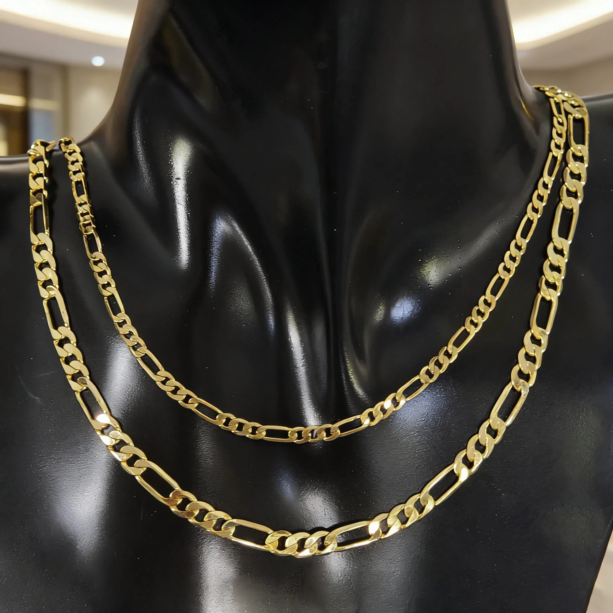 Effie Queen S925 Sterling Silver Necklace 3.3-5mm 18k Gold Figaro Link Choker Necklace Men Women's Chain Chic Jewelry Gift SC34
Effie Queen S925 Sterling Silver Necklace 3.3-5mm 18k Gold Figaro Link Choker Necklace Men Women's Chain Chic Jewelry Gift SC34