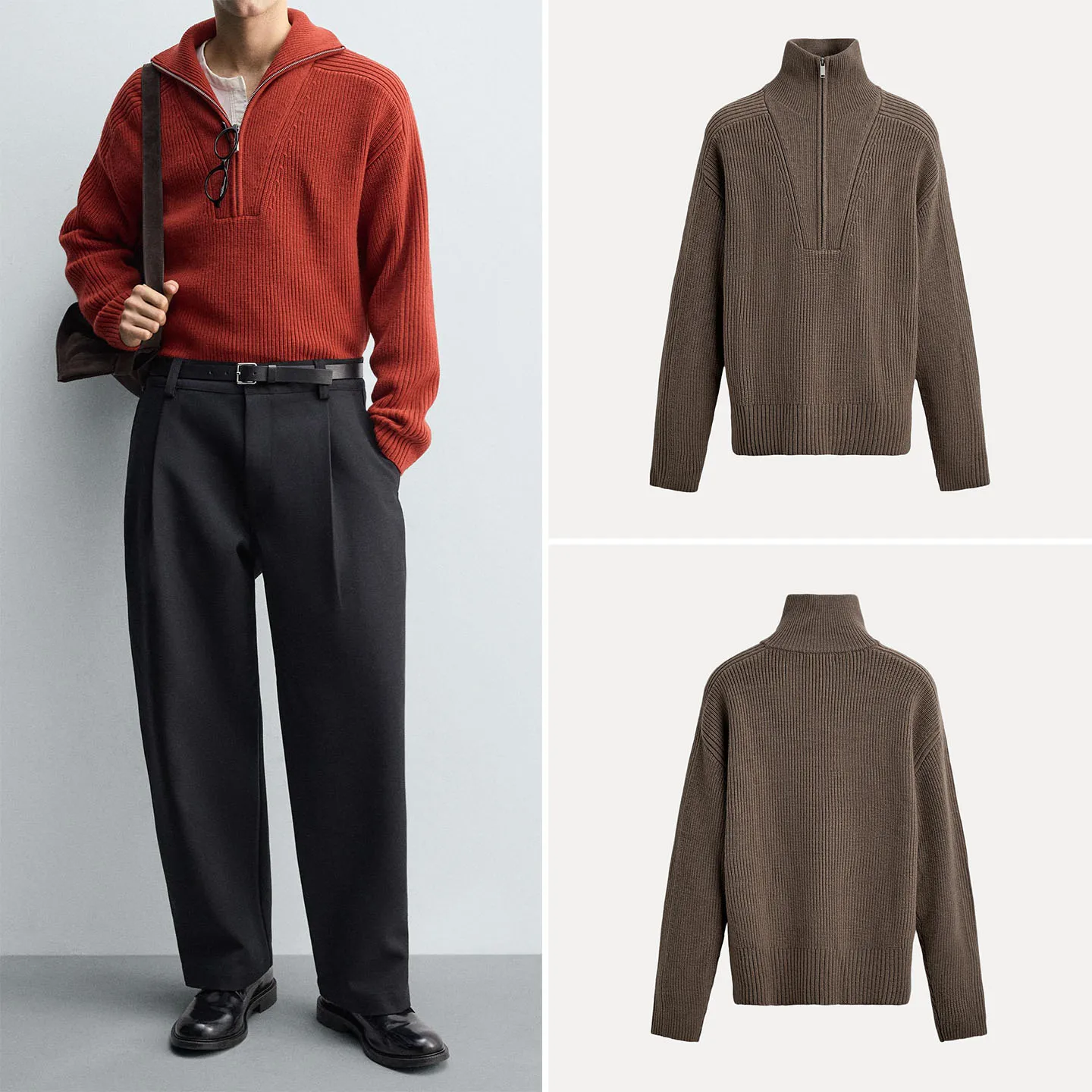 Faionable Loose Men's Knitwear Zipper Ne f High New Arrival Autumn 2025 Z Brand Breathable Long Sve Daily Wear
Faionable Loose Men's Knitwear Zipper Ne f High New Arrival Autumn 2025 Z Brand Breathable Long Sve Daily Wear