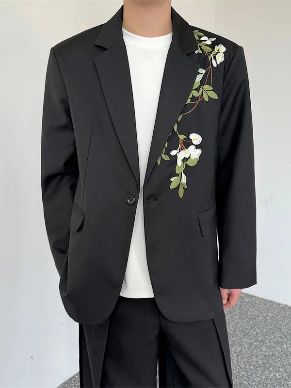 New Chinese Sle Embroidered Camellia adient Casual Suit Jaet Men's Single Button Design Sensation Autumn Polyester Fiber
New Chinese Sle Embroidered Camellia adient Casual Suit Jaet Men's Single Button Design Sensation Autumn Polyester Fiber