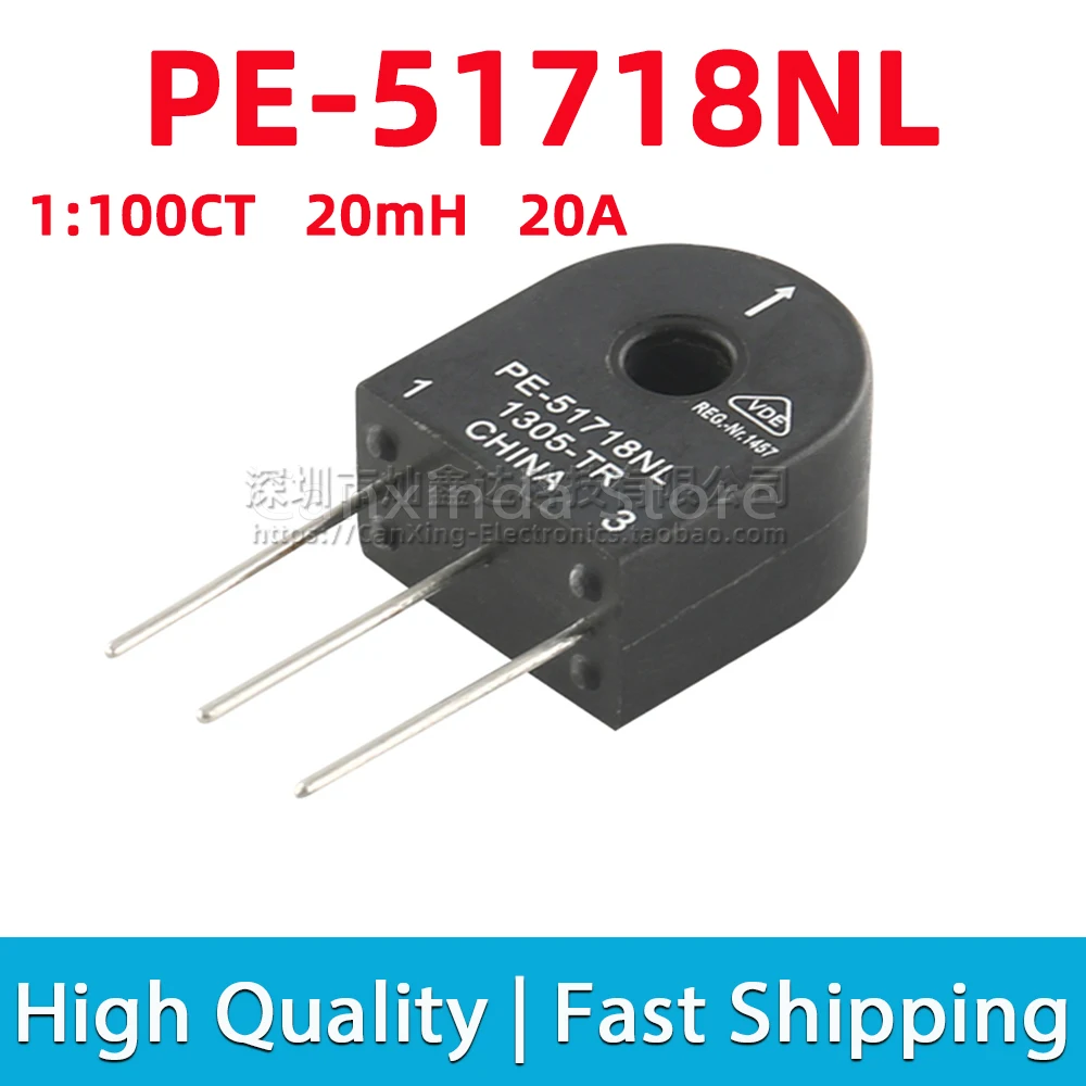 2pcs PE-51718NL PE 51718NL SMD SMT Current Sense Transformer 20mH 20A High Current Sensor Automotive Detect Turns Ratio 1:100CT
2pcs PE-51718NL PE 51718NL SMD SMT Current Sense Transformer 20mH 20A High Current Sensor Automotive Detect Turns Ratio 1:100CT