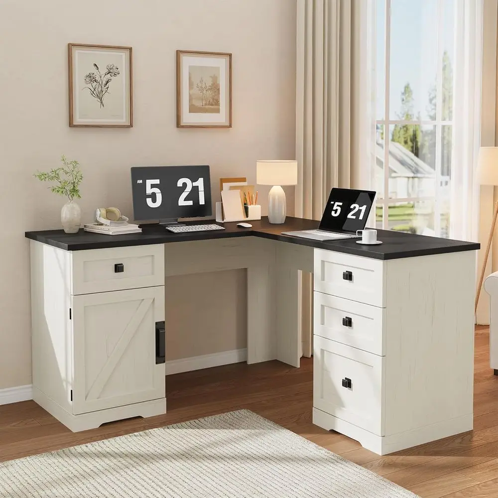 Угловой офисный стол для руководителя с боковым хранением и ящиками, черный
Угловой офисный стол для руководителя с боковым хранением и ящиками, черный