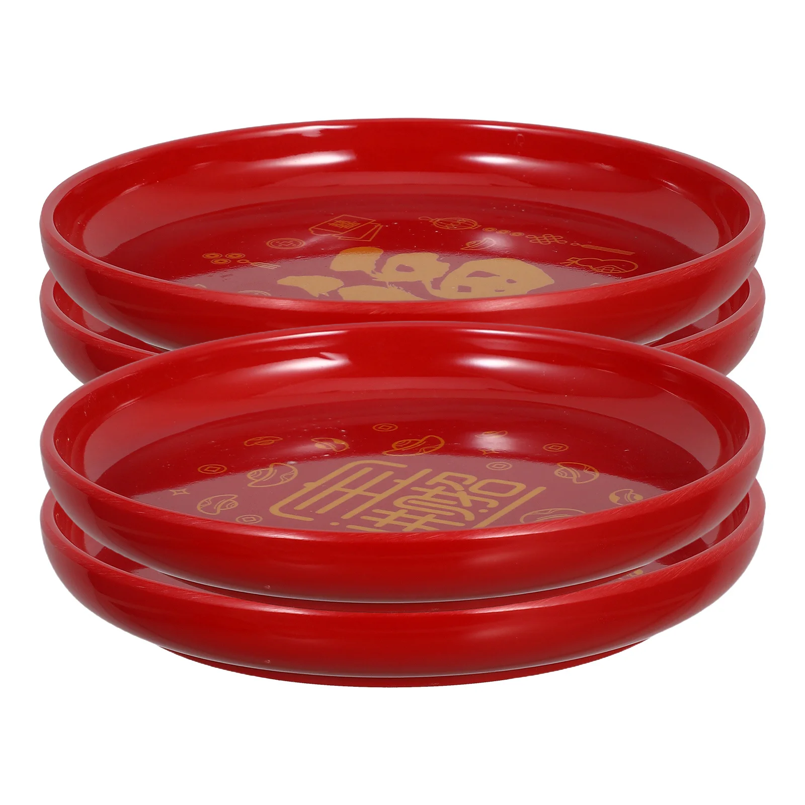 4Pcs Chinese Red Serving Tray Round Plastic Snack Platter for Wedding Party Fruits Candy Desserts Celebration Chinese Snack Tray 
4Pcs Chinese Red Serving Tray Round Plastic Snack Platter for Wedding Party Fruits Candy Desserts Celebration Chinese Snack Tray