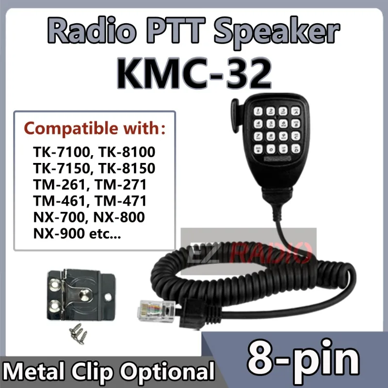 KMC-32 Microphone Speaker Large Ergonomic PTT Mic Compatible With Kenwood Radio TK-7150 TK-7100 TK-8150 TK-8100 Noise-cancelling
KMC-32 Microphone Speaker Large Ergonomic PTT Mic Compatible With Kenwood Radio TK-7150 TK-7100 TK-8150 TK-8100 Noise-cancelling