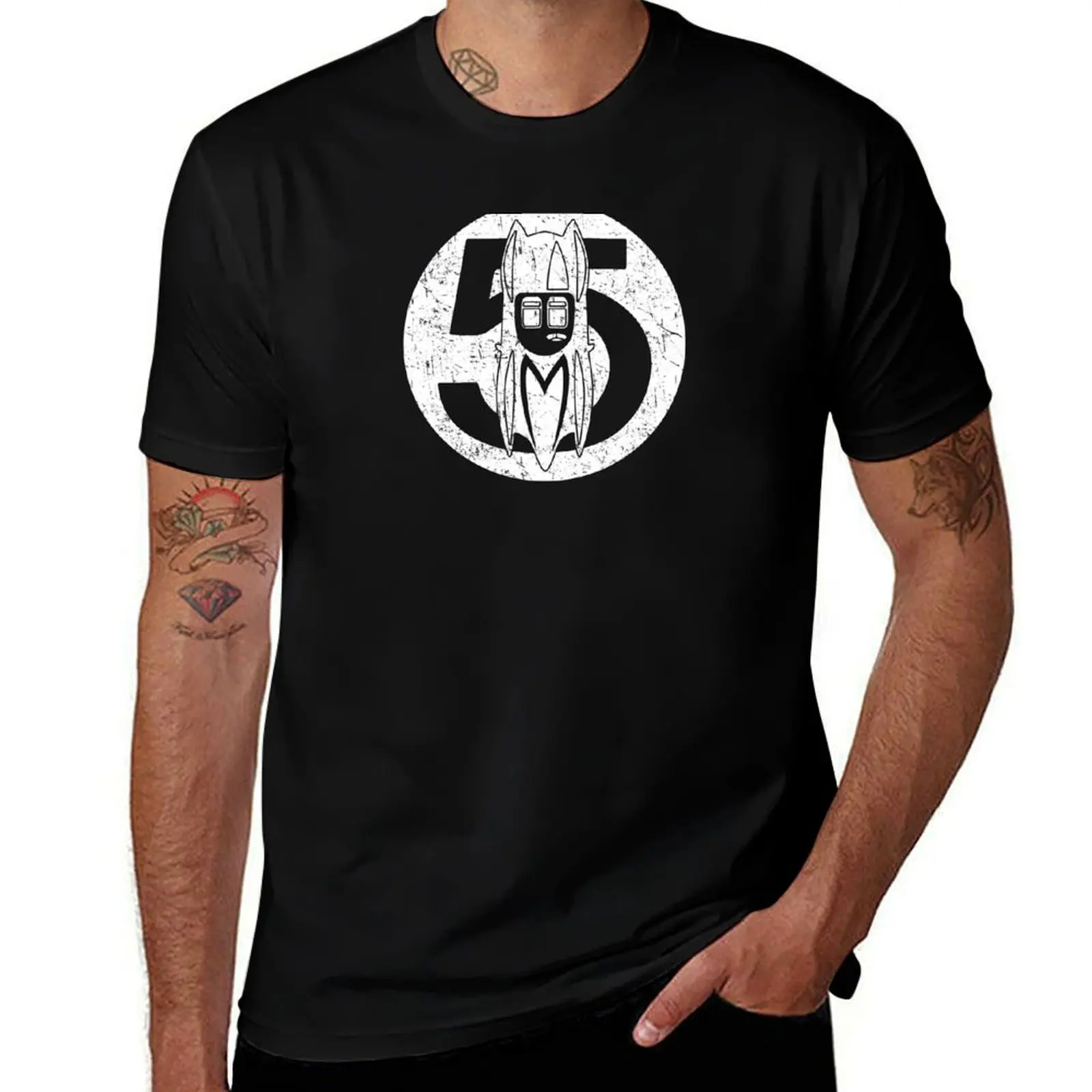 Speed Racer - Mach 5 Car Top - Circle - Vintage Retro Distressed White T-Shirt Summer Print Short Sleeve Tee
Speed Racer - Mach 5 Car Top - Circle - Vintage Retro Distressed White T-Shirt Summer Print Short Sleeve Tee