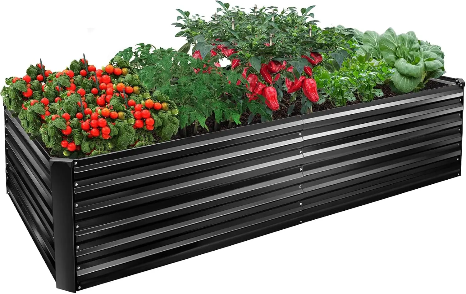 Metal Raised Bed Garden Bed Kit, 8x4x2ft Tall Galvanized Planter Raised Garden Boxes Outdoor
Metal Raised Bed Garden Bed Kit, 8x4x2ft Tall Galvanized Planter Raised Garden Boxes Outdoor