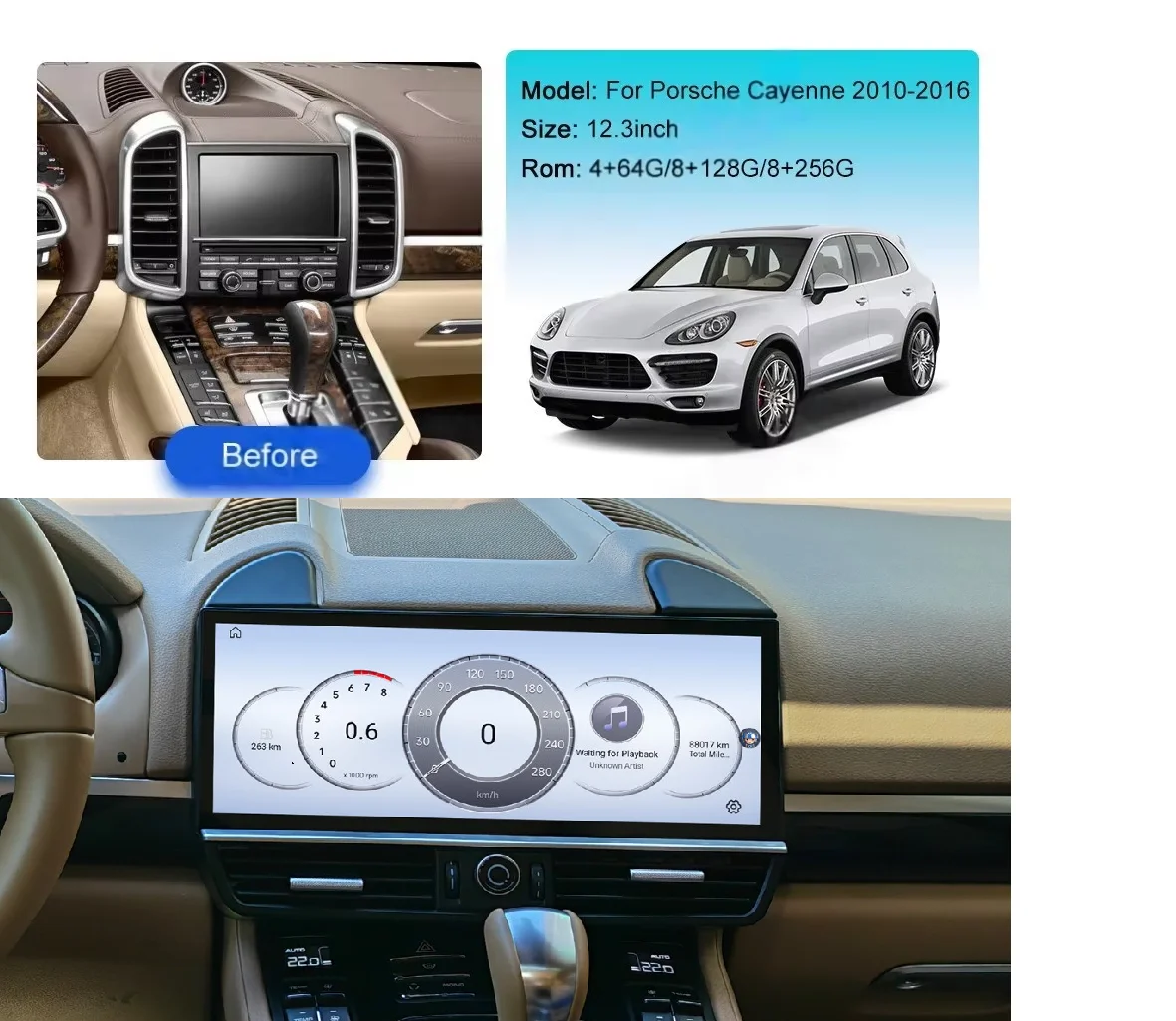 Auto Stereo Carplay Android 13 For Porsche Cayenne 2010-2017 Car GPS Navigation Multimedia Player HeadUnit Radio Media Satnav
Auto Stereo Carplay Android 13 For Porsche Cayenne 2010-2017 Car GPS Navigation Multimedia Player HeadUnit Radio Media Satnav
