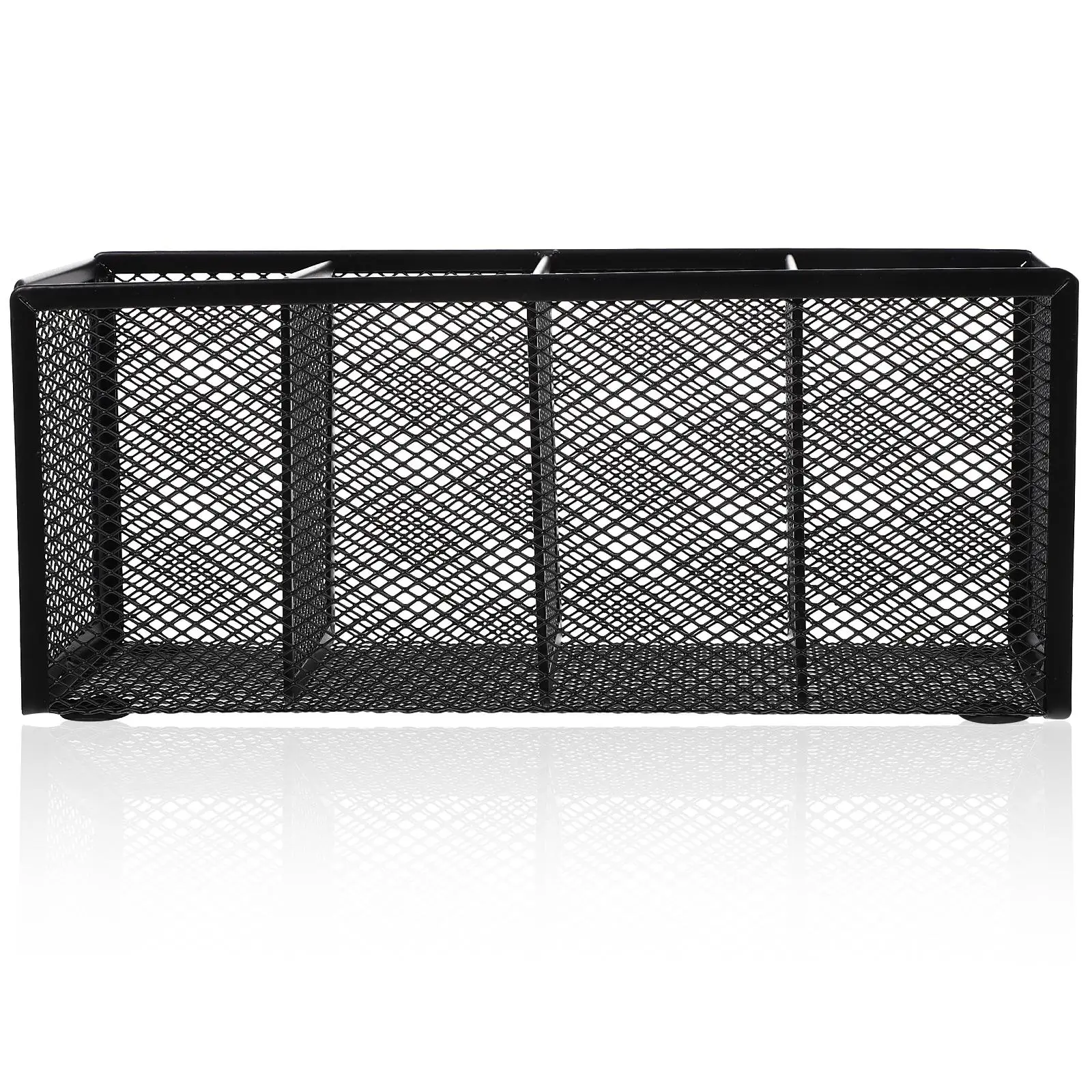 Wrought Iron Pen Holder Four Grid Storage Box for Makeup Lipstick Desk ganizer Stationery Mesh Metal Desktop Storage Home Office
Wrought Iron Pen Holder Four Grid Storage Box for Makeup Lipstick Desk ganizer Stationery Mesh Metal Desktop Storage Home Office