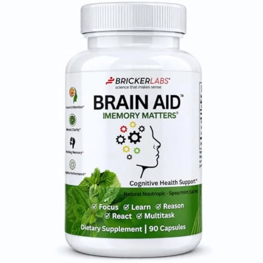 Brain Aid Memory Matters otropic Brain Supplement with Neumentix Spearmint Extract Supports Memory Focus Mental Clarity and Cog
Brain Aid Memory Matters otropic Brain Supplement with Neumentix Spearmint Extract Supports Memory Focus Mental Clarity and Cog