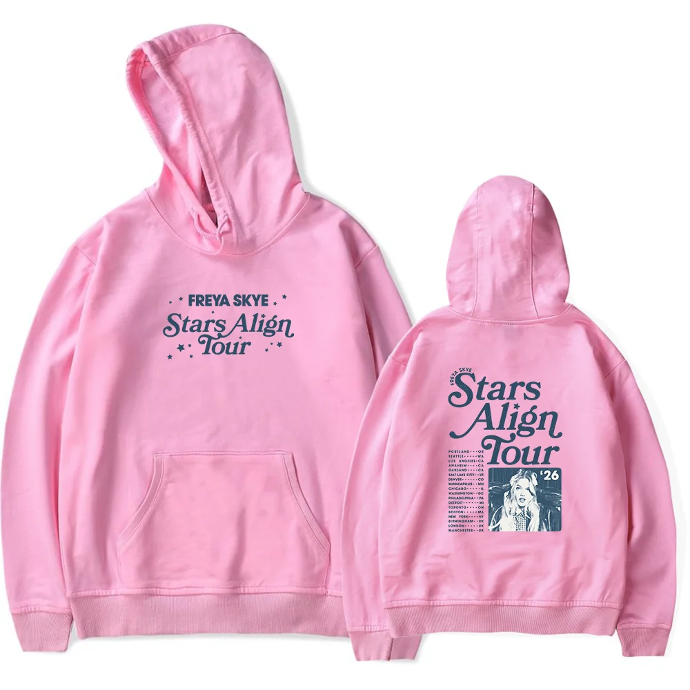 Freya Skye 2026 Stars Align TOUR merch hoodie Unisex retro fashion long sleeved hooded sweatshirt sportswear
Freya Skye 2026 Stars Align TOUR merch hoodie Unisex retro fashion long sleeved hooded sweatshirt sportswear