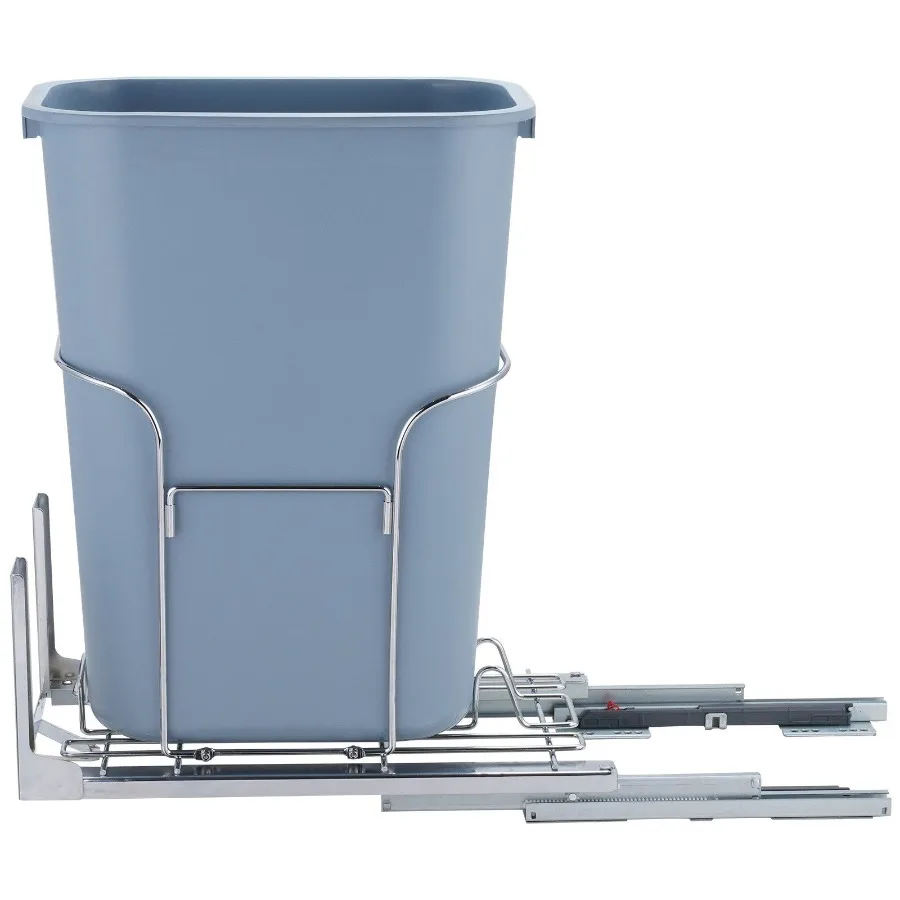 PullOut Trash Can 35L Single Bin Under Mount Kitchen Waste Container with Slide Handle and Door Mounting Kit 110 lbs Load Capa
PullOut Trash Can 35L Single Bin Under Mount Kitchen Waste Container with Slide Handle and Door Mounting Kit 110 lbs Load Capa
