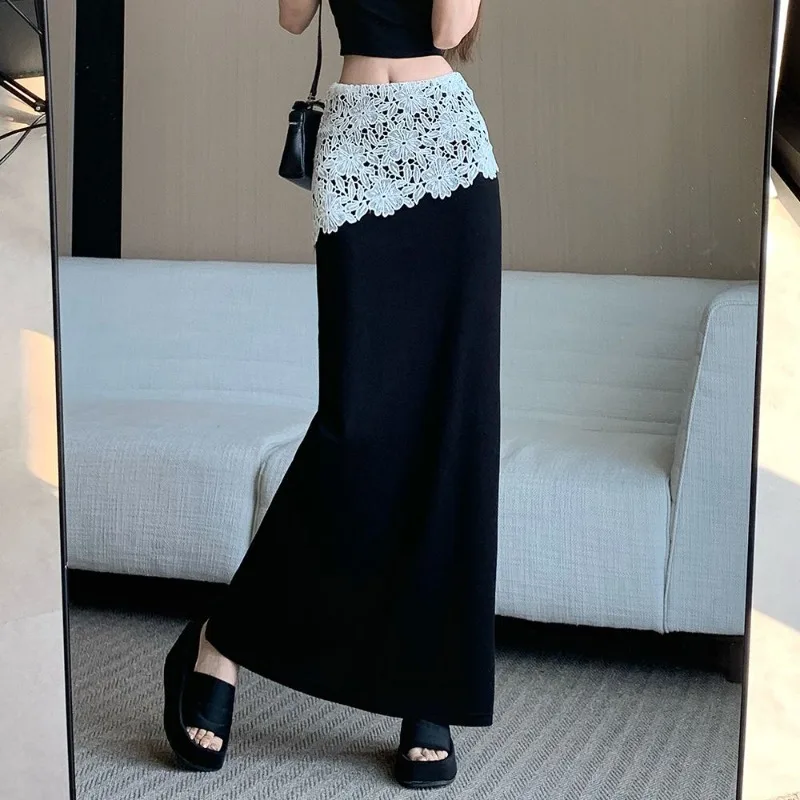 Fashion Lace Splicing Straight Skirt Women's Summer 2026 New High Waist and Thin Casual Versatile Hip Wrap Dress
Fashion Lace Splicing Straight Skirt Women's Summer 2026 New High Waist and Thin Casual Versatile Hip Wrap Dress
