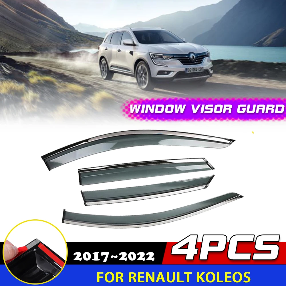 4pcs Car Windows Visor for Renault Koleos Samsung QM6 HC 2017~2022 2018 Awnings Rain Eyebrow Deflector Sticker Guard Accessories
4pcs Car Windows Visor for Renault Koleos Samsung QM6 HC 2017~2022 2018 Awnings Rain Eyebrow Deflector Sticker Guard Accessories
