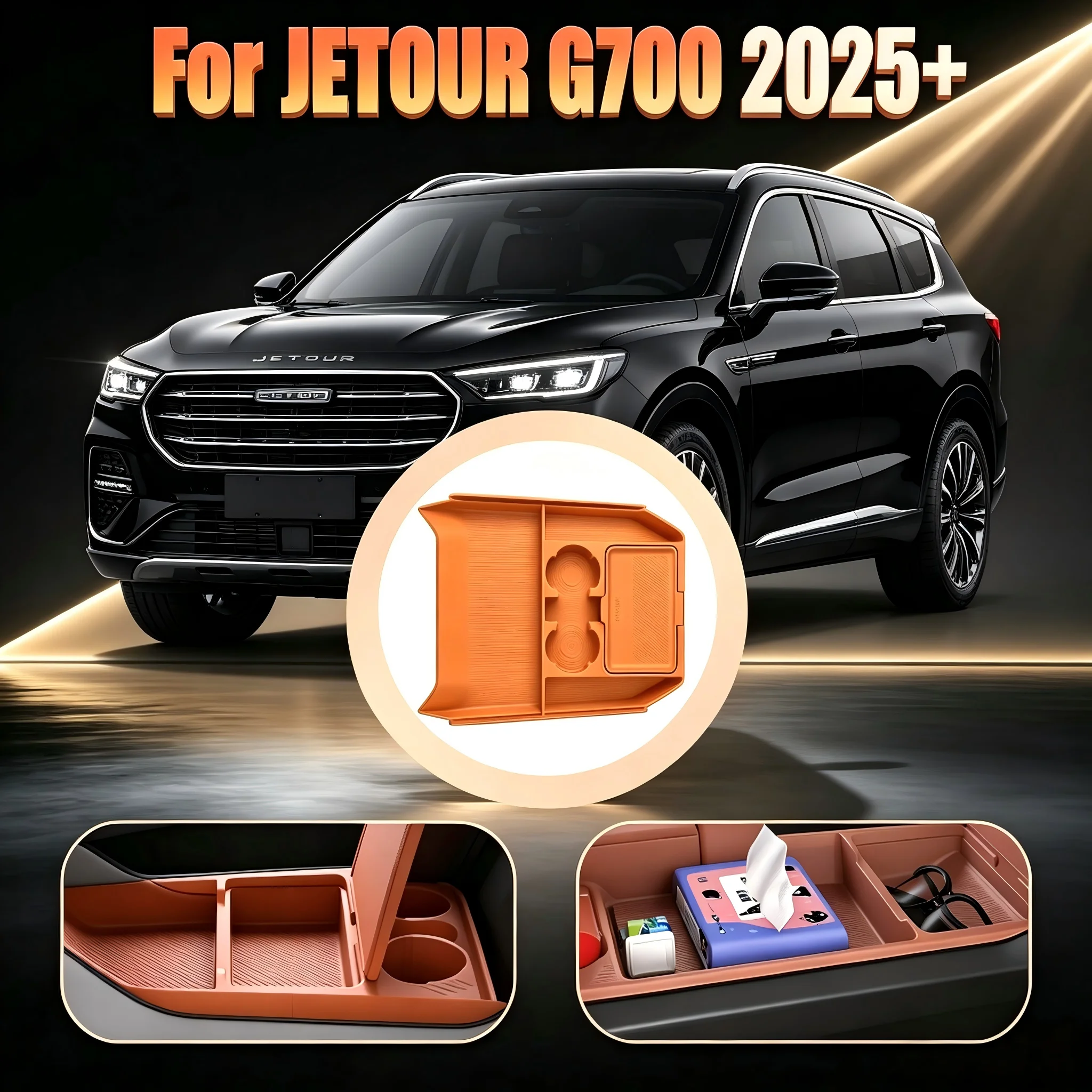 Silicone Center Console Storage Organizer Tray With Sunglasses Holder Mod Parts For JETOUR G700 2025+
Silicone Center Console Storage Organizer Tray With Sunglasses Holder Mod Parts For JETOUR G700 2025+