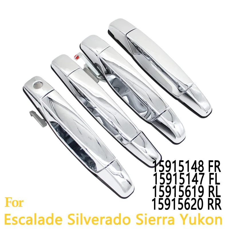1PC Chrome Exterior Door Handle For GMC Sierra Yukon Cadillac Escalade Chevrolet Avalanche Silverado Suburban Tahoe
1PC Chrome Exterior Door Handle For GMC Sierra Yukon Cadillac Escalade Chevrolet Avalanche Silverado Suburban Tahoe