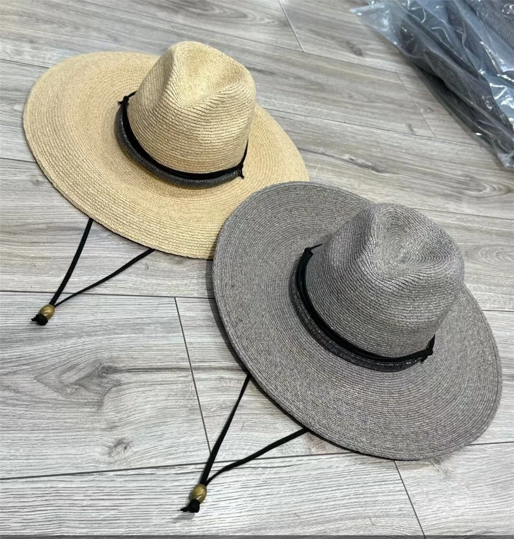 Women's Wide-Brimmed Woven Hat with Tie-Straps Outdoor Sun Protection Beach Cap
Women's Wide-Brimmed Woven Hat with Tie-Straps Outdoor Sun Protection Beach Cap