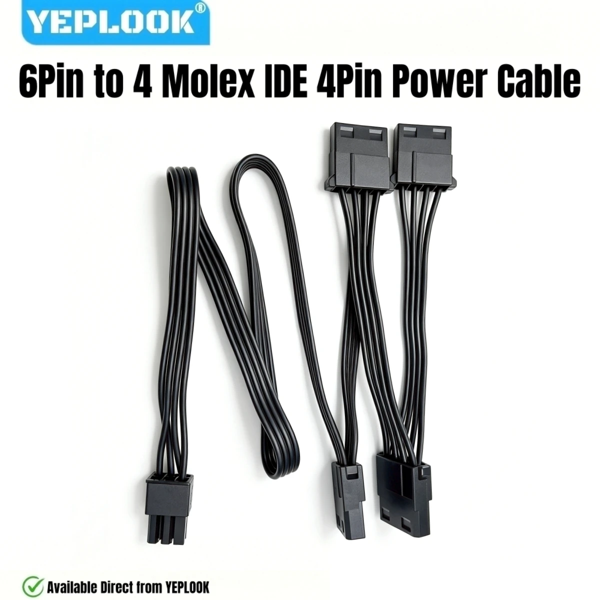 6Pin to 4 Molex Straight for Corsair HX Platinum, IDE 4Pin Power Cable for Corsair HX1200, HX1000, HX8500, HX750 PLATINUM Powers
6Pin to 4 Molex Straight for Corsair HX Platinum, IDE 4Pin Power Cable for Corsair HX1200, HX1000, HX8500, HX750 PLATINUM Powers