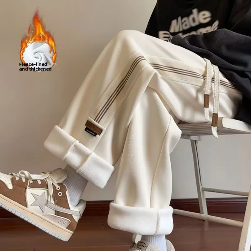 Мужские прямые брюки на подкладке Fce, повседневные спортивные штаны в американском стиле, зимние теплые длинные брюки свободного покроя
Мужские прямые брюки на подкладке Fce, повседневные спортивные штаны в американском стиле, зимние теплые длинные брюки свободного покроя