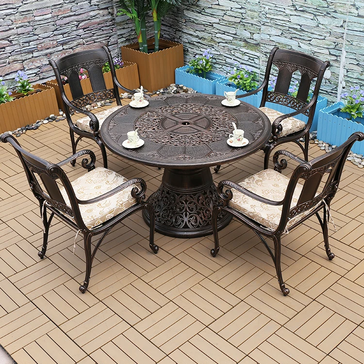 2020 New Modern Design Outdoor Cast Aluminum 5pcs Dining Table Chairs Set for Patio Garden Backyard Fire Pits Resistant Material
2020 New Modern Design Outdoor Cast Aluminum 5pcs Dining Table Chairs Set for Patio Garden Backyard Fire Pits Resistant Material