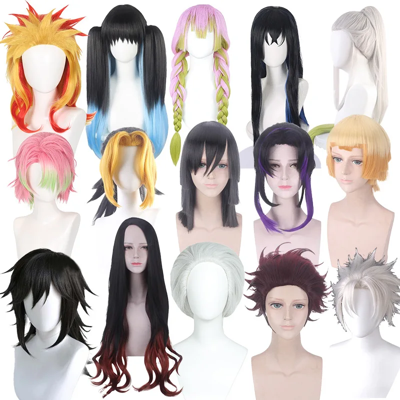 Synthetic Cosplay Wig for Demon Sword Inspired Zen-Itsu Nezuko Kanae Mitsuri Style Party Halloween
Synthetic Cosplay Wig for Demon Sword Inspired Zen-Itsu Nezuko Kanae Mitsuri Style Party Halloween