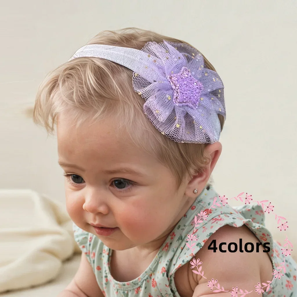 Baby Head Flower Baby Cute Soft and Comfortable Elastic Headwear Newborn Mesh Star Hair Accessories
Baby Head Flower Baby Cute Soft and Comfortable Elastic Headwear Newborn Mesh Star Hair Accessories