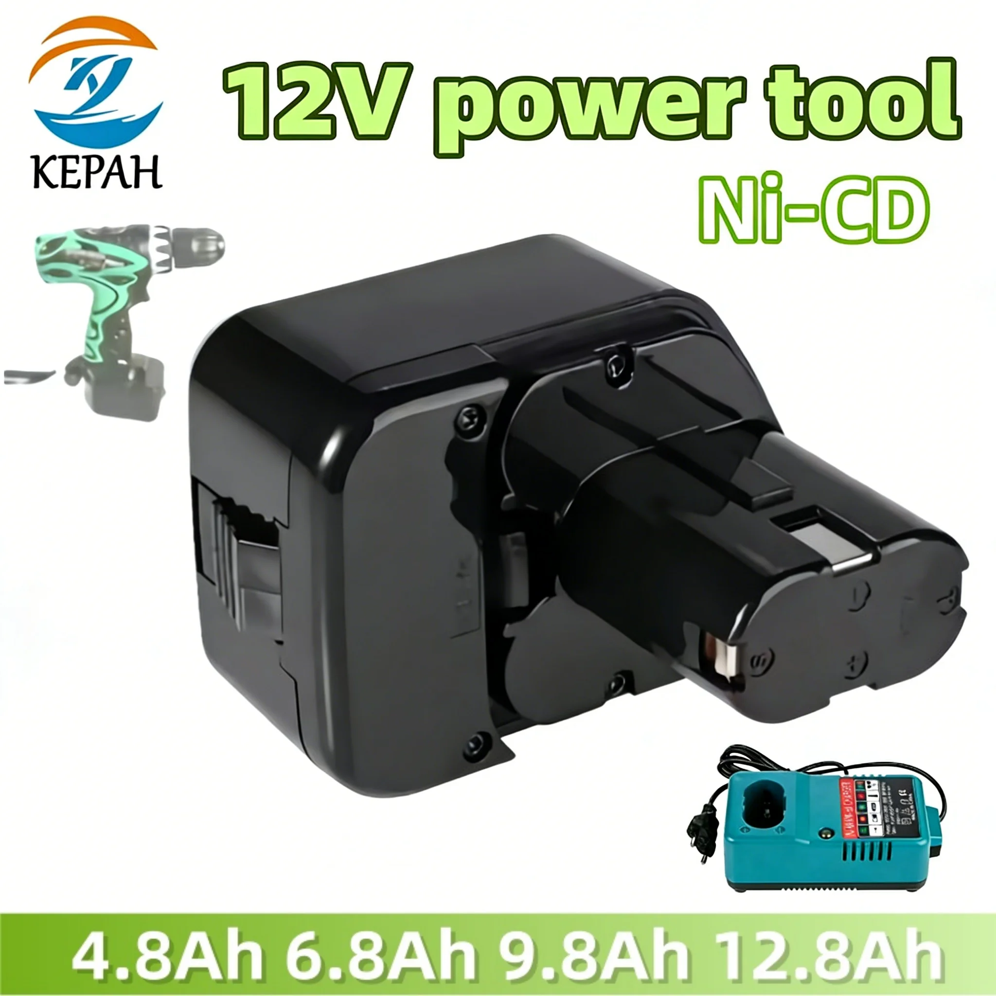 Аккумуляторная батарея 12 В для инструмента Hitachi | 4800–12800 мАч подходит для EB1214S/WR12DMR/DS180F3 + зарядное устройство
Аккумуляторная батарея 12 В для инструмента Hitachi | 4800–12800 мАч подходит для EB1214S/WR12DMR/DS180F3 + зарядное устройство