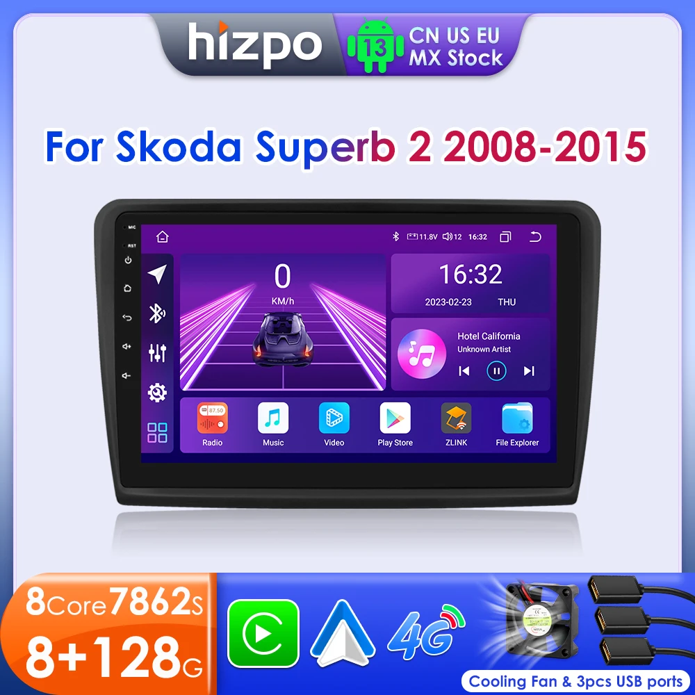 Hizpo Car Radio For Skoda Superb 2 2008 - 2015 Wireless CarPlay Android Auto Intelligent System Stereo No 2 Din 2din DVD DSP RDS
Hizpo Car Radio For Skoda Superb 2 2008 - 2015 Wireless CarPlay Android Auto Intelligent System Stereo No 2 Din 2din DVD DSP RDS