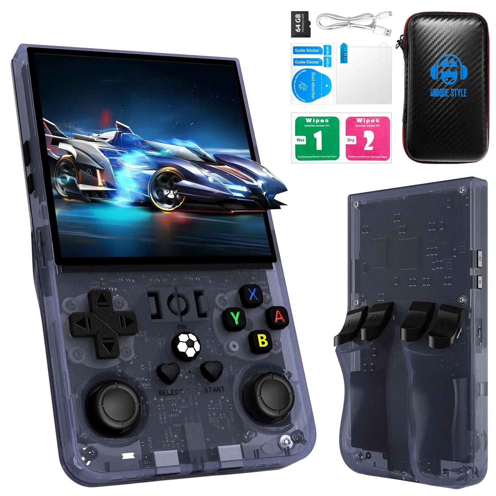R36Max 64G 128G Handheld Game Console Linux System Portable Pocket Video Player 4'' IPS Screen Retro Handheld Video Game Console
R36Max 64G 128G Handheld Game Console Linux System Portable Pocket Video Player 4'' IPS Screen Retro Handheld Video Game Console