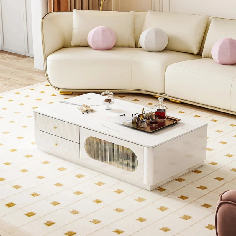 Cream Style Living Room Coffee Table Solid Wood Rectangular Tea Table Modern Simple Home Drawer Storage Table
Cream Style Living Room Coffee Table Solid Wood Rectangular Tea Table Modern Simple Home Drawer Storage Table