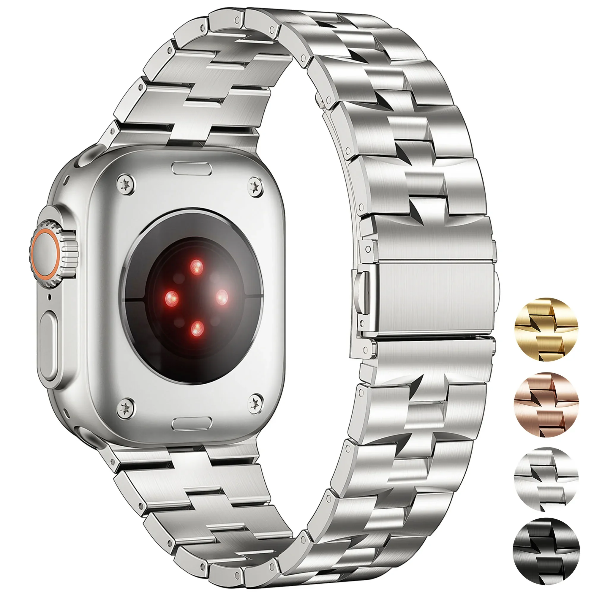 Stainless Steel Strap for Apple Watch Band 49mm 45mm 42mm 44mm Watchband Metal Bracelet for IWatch Series Ultra 2 9 8 7 6 5 4 SE
Stainless Steel Strap for Apple Watch Band 49mm 45mm 42mm 44mm Watchband Metal Bracelet for IWatch Series Ultra 2 9 8 7 6 5 4 SE