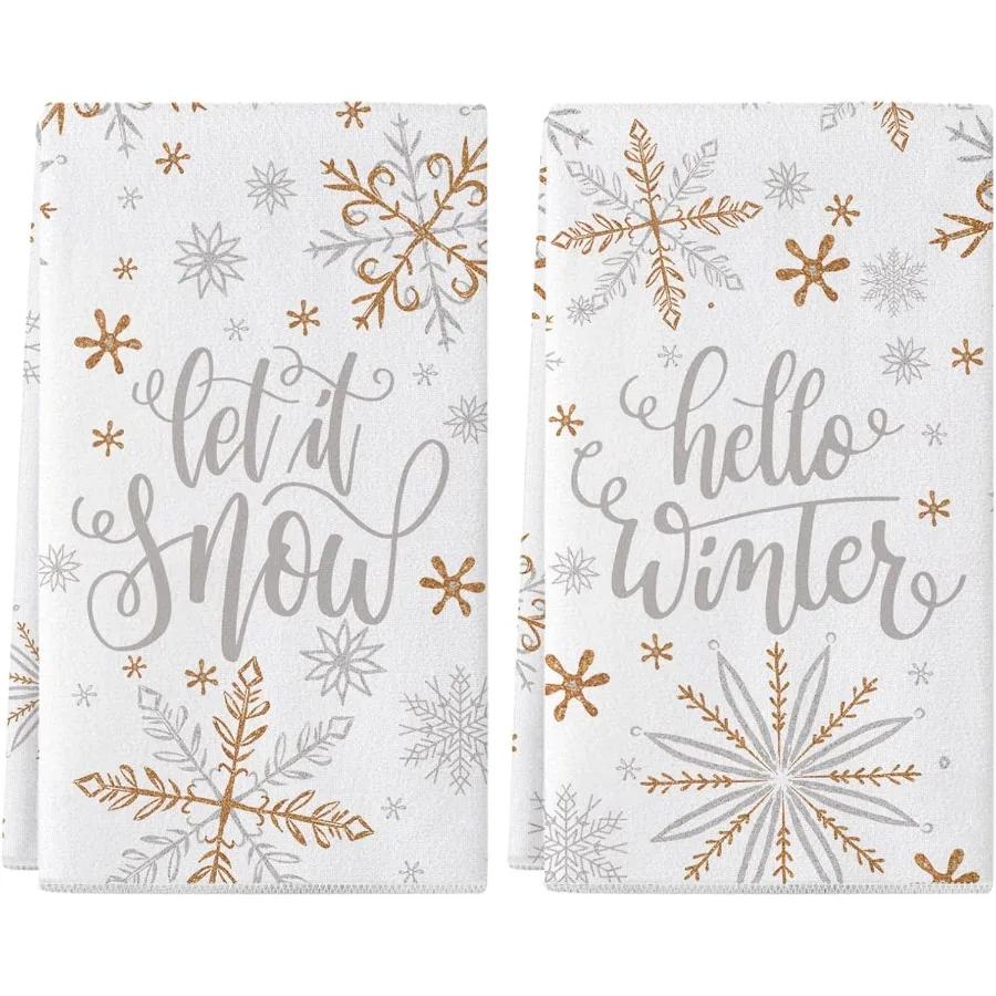 Christmas Kitchen Towels 18x26 Ih Set of 2 Merry Christmas Dish Towels Let it Snow Hello Winter Christmas Decor Seasol Winter D
Christmas Kitchen Towels 18x26 Ih Set of 2 Merry Christmas Dish Towels Let it Snow Hello Winter Christmas Decor Seasol Winter D