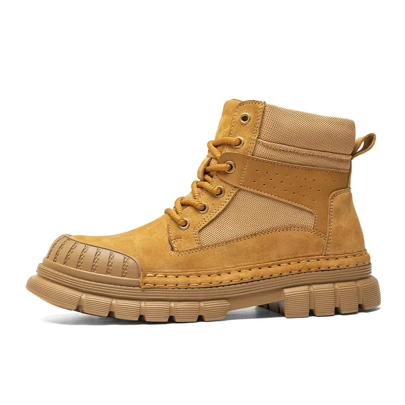 Outdoor Leather Mens Slip on Boots Platform Shoes Luxury Brand Men Winter Plush Snow Boots Fashion All-match Men Motocross Boots
Outdoor Leather Mens Slip on Boots Platform Shoes Luxury Brand Men Winter Plush Snow Boots Fashion All-match Men Motocross Boots
