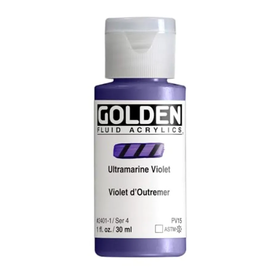Fluid Acrylics - Ultramarine Violet - 1 oz Bottle
Fluid Acrylics - Ultramarine Violet - 1 oz Bottle