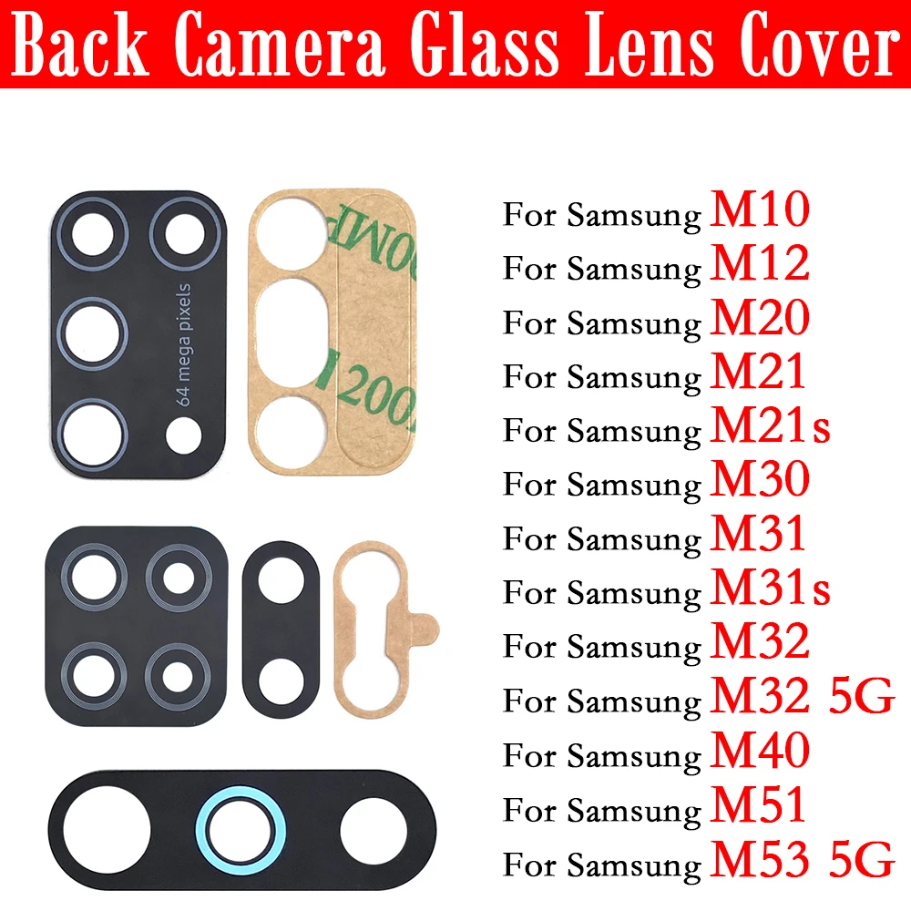 Back Rear Camera Glass Lens Cover For Samsung M10 M12 M20 M21 M30 M32 M40 M51 M53 Glass Lens With Adhesive Stickers Glue Repair
Back Rear Camera Glass Lens Cover For Samsung M10 M12 M20 M21 M30 M32 M40 M51 M53 Glass Lens With Adhesive Stickers Glue Repair