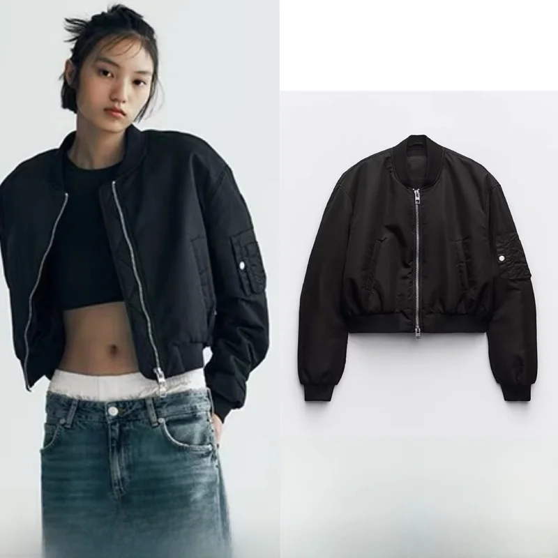 New 2025 Autumn Short Nylon Pilot Jacket Women's Street Style Straight Cut Regular Thickness Short Length Outerwear
New 2025 Autumn Short Nylon Pilot Jacket Women's Street Style Straight Cut Regular Thickness Short Length Outerwear