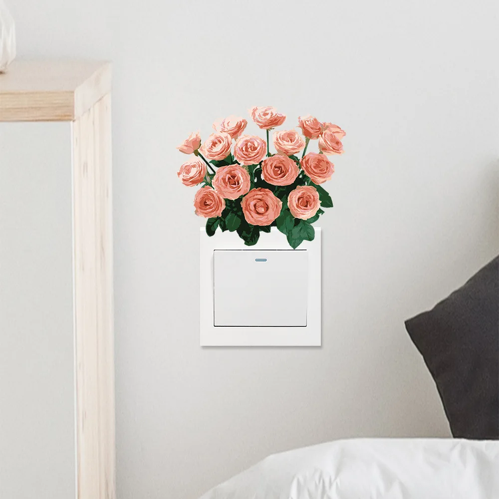 Romantic Flower Wall Sticker, Self-Adhesive Switch Decal for Living Room & Bedroom, Peel and Stick Home Decor
Romantic Flower Wall Sticker, Self-Adhesive Switch Decal for Living Room & Bedroom, Peel and Stick Home Decor