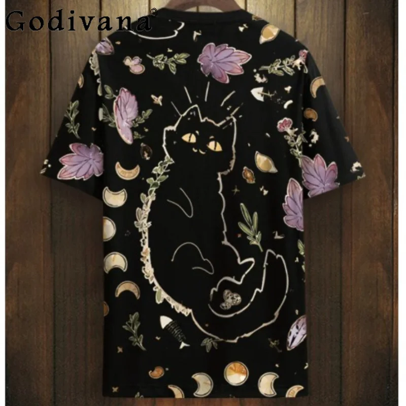 2026 Funny Print Short Sleeve Handsome Men Summer New Loose T-shirt Fashion Loose Black Personalized Leisure Crew Neck T-shirts
2026 Funny Print Short Sleeve Handsome Men Summer New Loose T-shirt Fashion Loose Black Personalized Leisure Crew Neck T-shirts
