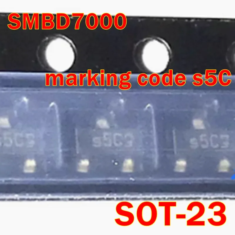 Smbd7000 Smbd7000E6327 Marking Code S5C Sot-23 New and Original 0.2A 100V Rectifier Diode 
Smbd7000 Smbd7000E6327 Marking Code S5C Sot-23 New and Original 0.2A 100V Rectifier Diode