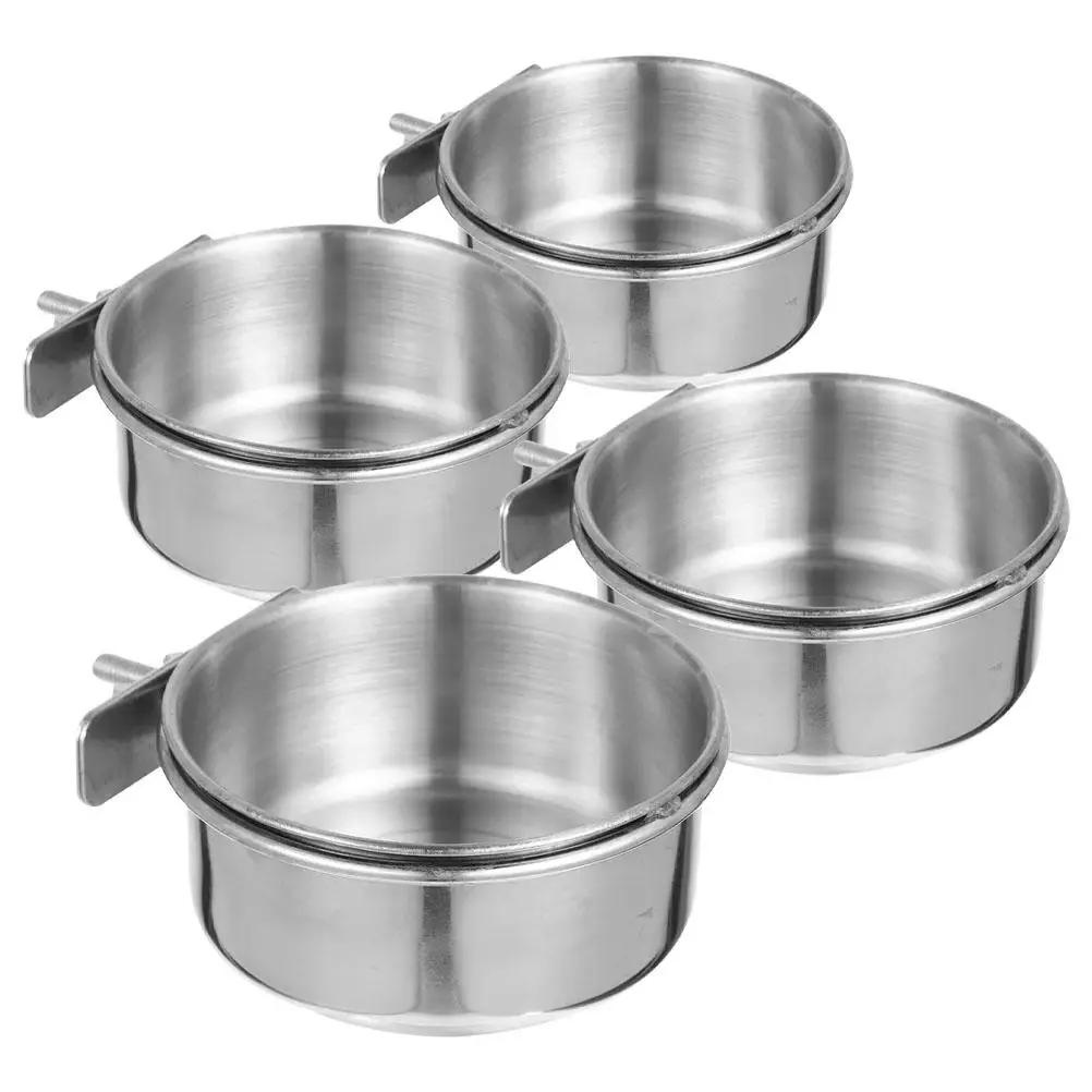 4 Pcs Stainless Steel Bird Food Bowls Parrot Myna Anti Chew Removable Easy Clean Cage Accessories Pet Supplies
4 Pcs Stainless Steel Bird Food Bowls Parrot Myna Anti Chew Removable Easy Clean Cage Accessories Pet Supplies