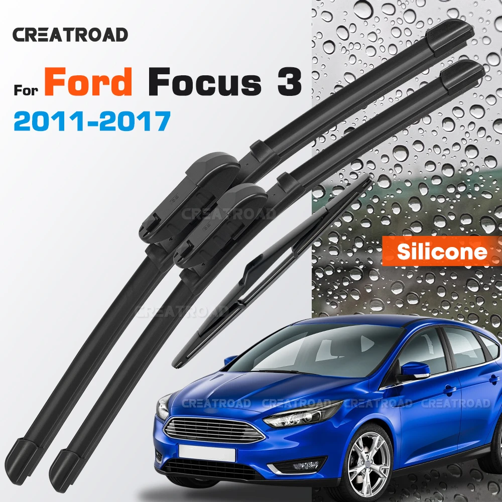 Silicone Wiper Blades Fit For Ford Focus 3 2011-2017 Coated Silent HD Wear-Resistant Windshield Wipers 28"+28"+12"
Silicone Wiper Blades Fit For Ford Focus 3 2011-2017 Coated Silent HD Wear-Resistant Windshield Wipers 28"+28"+12"